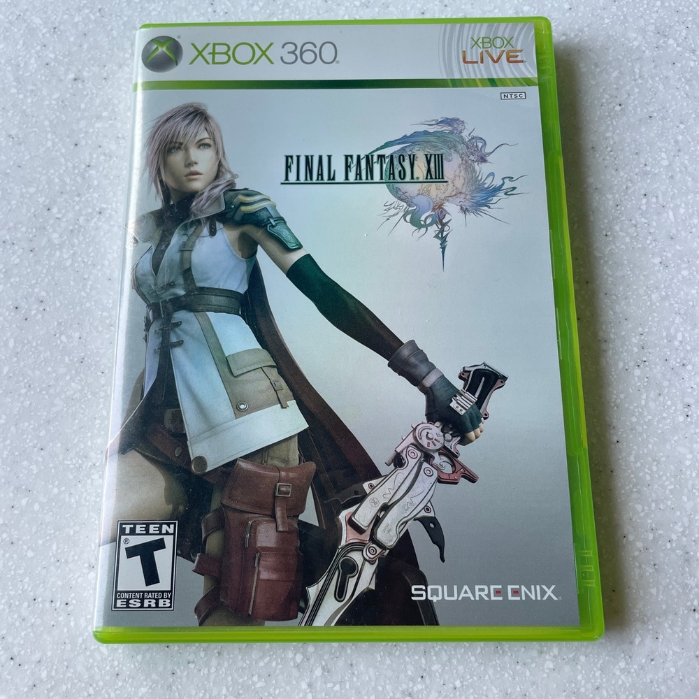 Final Fantasy XIII Xbox 360 Square Enix 3-Disc Set with Manual RPG Lightning